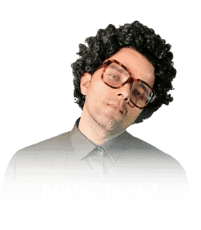 Nitin Joshi is is using kalakar for hinglish captions